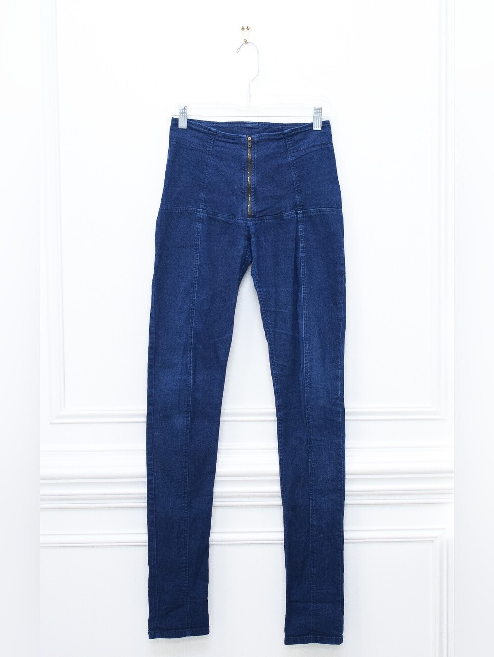 Prairie Underground Denim Zip Front Jeans Slim Fit Slouchy Size S Y2K Grunge - Picture 5 of 11